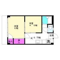 小林コーポ202の間取り