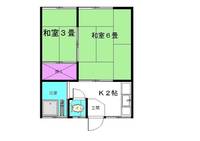 第二百合荘202の間取り