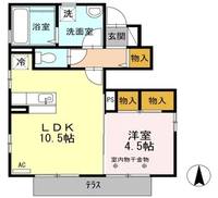 ディアコートASKA101の間取り