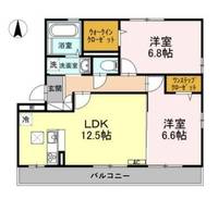 クオーレ・Y Ⅱ101の間取り