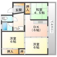 VellegeHouse白川Ⅱ402の間取り