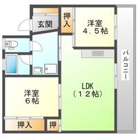 Vellege house瀬高Ⅲ202の間取り