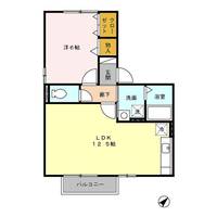 シャルマン A棟203の間取り