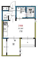 R-smart本妙寺102の間取り