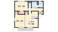 コンフォート上原田 B棟の間取り