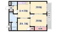プラザ亀山の間取り