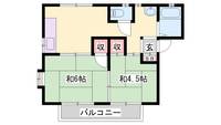 オークハイツ加古川102の間取り