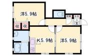 加古川ハイツ峰0101の間取り