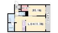 シャーメゾン 姫路Wの間取り