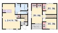 マハロ南山Ⅱの間取り