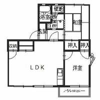フレグランス粟津の間取り