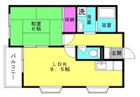 大中マンション201の間取り