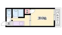 サンハイツ滝野208の間取り