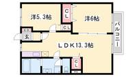 アーバンライフ旭陽A201の間取り