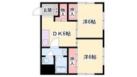 クィーンヒルズ202の間取り