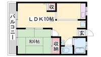 ニシオハイム201の間取り