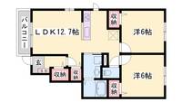 Modessa高砂の間取り