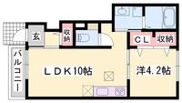 キャロル参番館102の間取り