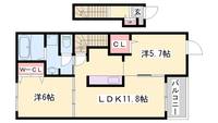 マロンヒルズBの間取り