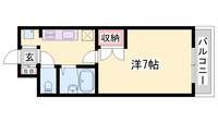 ジュネス伊伝居Ⅱの間取り