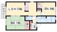 ディアス小松0102の間取り