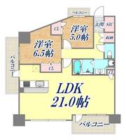 ワコーレ神戸トアプレミアムの間取り