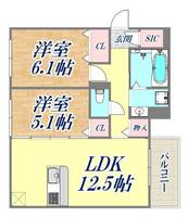 物件の間取り画像