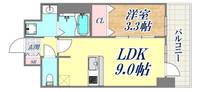 アドバンス神戸パーチェの間取り