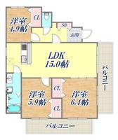 物件の間取り画像