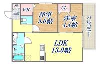 リアライズ箕岡の間取り