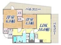ローレル三宮の間取り