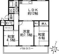 名谷六団地三一号棟の間取り