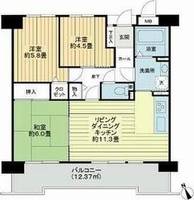 愛知県名古屋市天白区梅が丘3丁目(マンション)の賃貸物件1002の間取り