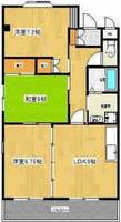 愛知県日進市岩崎台1丁目(マンション)の賃貸物件202の間取り