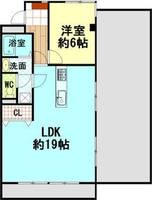 愛知県名古屋市天白区平針3丁目(マンション)の賃貸物件405の間取り