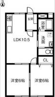 愛知県名古屋市緑区相原郷2丁目(アパート)の賃貸物件102の間取り
