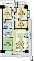 ライオンズガーデン植田中央の間取り