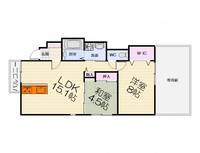 大阪府堺市中区深井中町(アパート)の賃貸物件の間取り