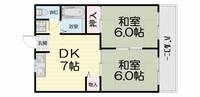 大阪府高石市西取石5丁目(マンション)の賃貸物件の間取り