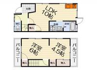 大阪府堺市西区宮下町(一戸建)の賃貸物件の間取り