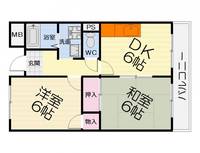 大阪府泉大津市昭和町(マンション)の賃貸物件の間取り