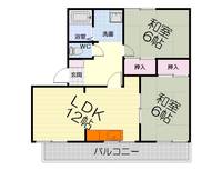 大阪府泉大津市二田町1丁目(アパート)の賃貸物件の間取り