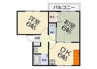大阪府高石市加茂2丁目(アパート)の賃貸物件の間取り