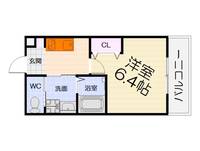 大阪府堺市西区津久野町3丁(アパート)の賃貸物件の間取り