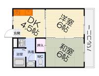 大阪府高石市綾園1丁目(マンション)の賃貸物件の間取り