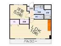 大阪府泉大津市助松町3丁目(マンション)の賃貸物件の間取り