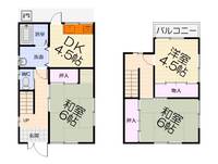 大阪府泉大津市河原町(一戸建)の賃貸物件の間取り