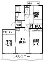メゾン高丘の間取り
