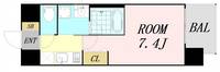 BROAD 新うめきたRESIDENCEの間取り