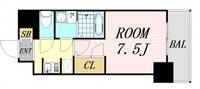 S-RESIDENCE江坂Alegriaの間取り